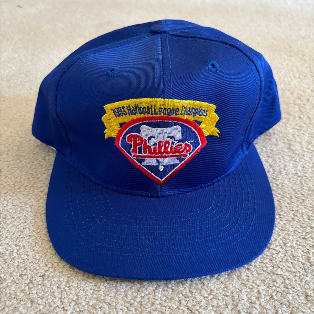 Vintage Philadelphia Phillies 93 NL Champs Baseball Cap Texaco